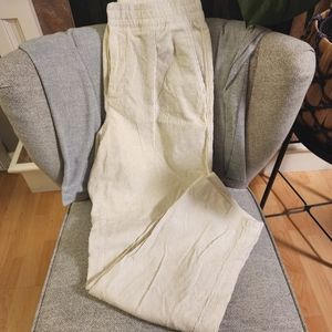 Cream corduroy pants